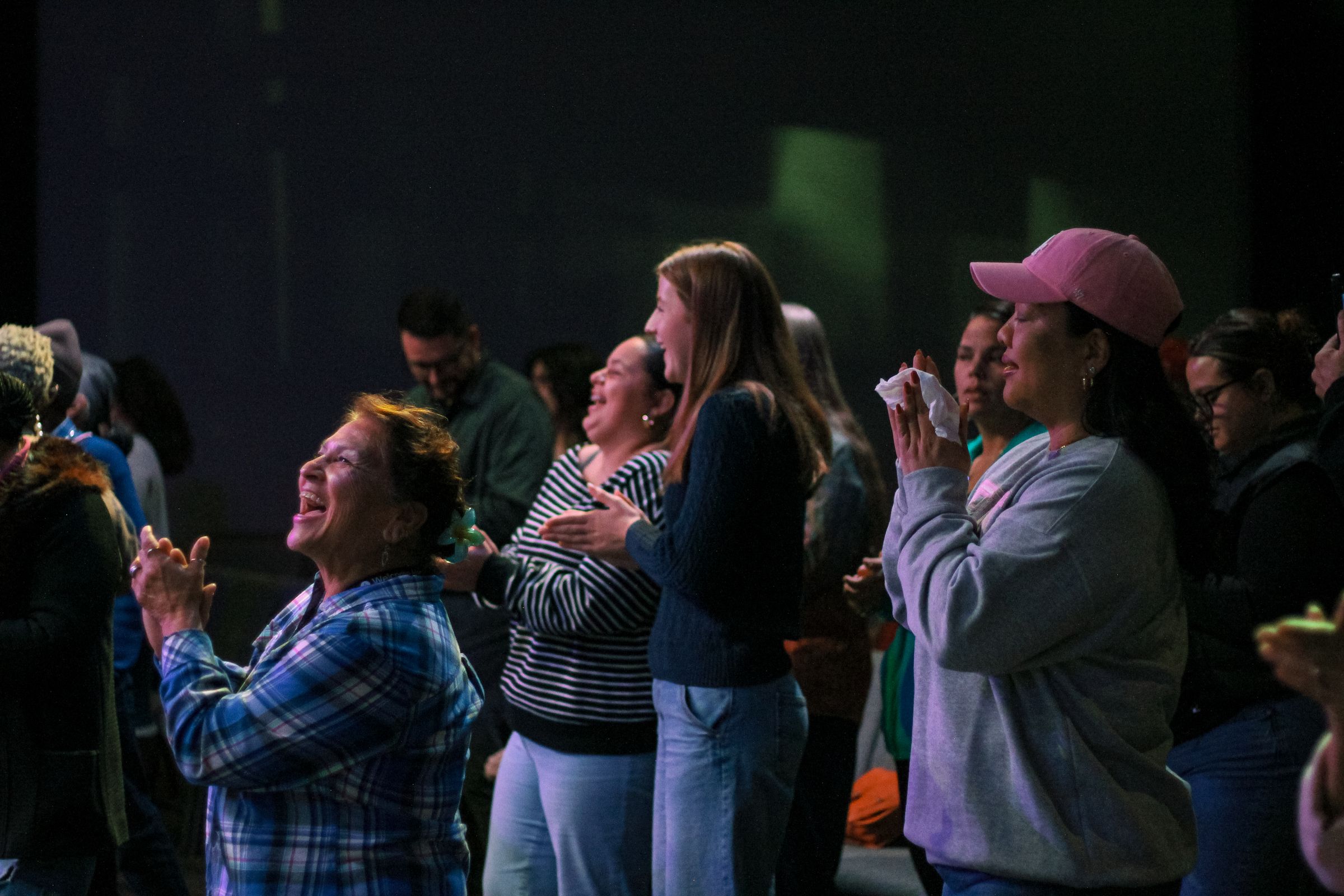 The LifeBridge congregation in worship on a Sunday morning